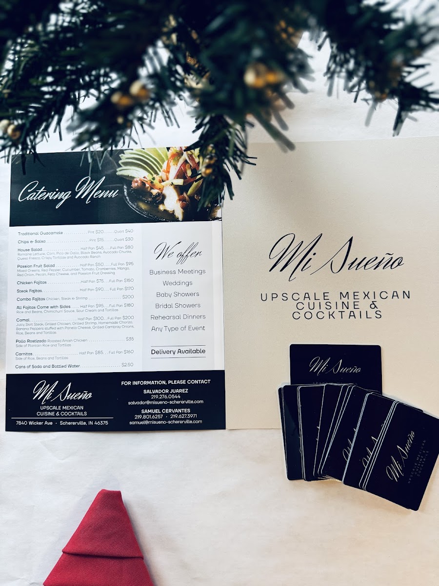Menu Mi Sueño Upscale Mexican Cuisine & Cocktails-1